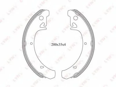 Комплект тормозных колодок LYNXauto купить