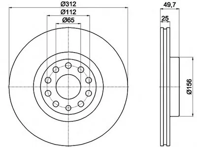 Тормозной диск PRO HELLA PAGID купить