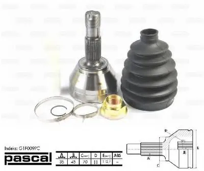 Шарнирный комплект, приводной вал PASCAL купить