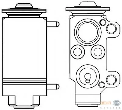 Расширительный клапан, кондиционер BEHR HELLA SERVICE купить