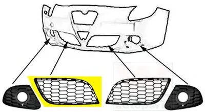 Решетка вентилятора, буфер VAN WEZEL купить