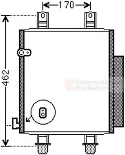 Конденсатор, кондиционер VAN WEZEL купить