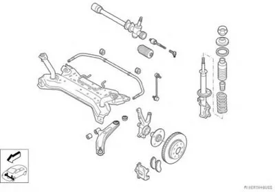 Рулевое управление; Подвеска колеса HERTH+BUSS JAKOPARTS купить