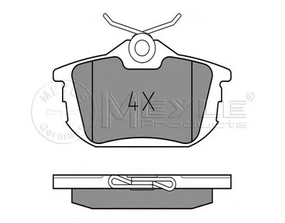 Комплект тормозных колодок, дисковый тормоз PLATINUM PAD MEYLE купить