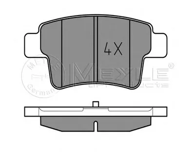 Комплект тормозных колодок, дисковый тормоз MEYLE купить