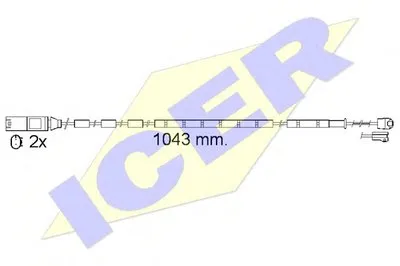 Сигнализатор, износ тормозных колодок ICER купить