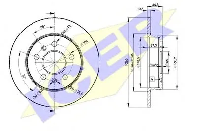Тормозной диск ICER купить