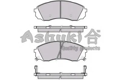 Комплект тормозных колодок, дисковый тормоз ASHUKI купить