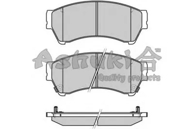 Комплект тормозных колодок, дисковый тормоз ASHUKI купить