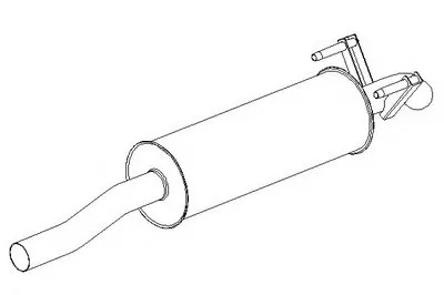 Глушитель выхлопных газов конечный KLARIUS купить