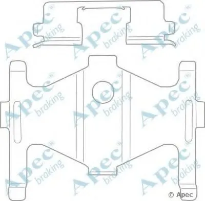 Комплектующие, тормозные колодки APEC braking купить