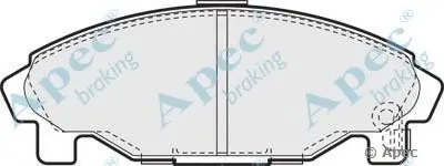 Комплект тормозных колодок, дисковый тормоз APEC braking купить