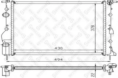 Радиатор, охлаждение двигателя STELLOX купить