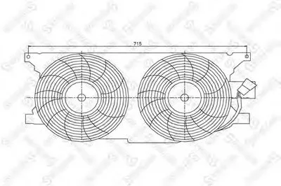 Вентилятор, охлаждение двигателя STELLOX купить