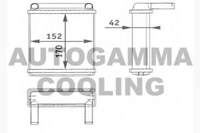 Теплообменник, отопление салона AUTOGAMMA купить
