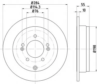 Тормозной диск PRO HELLA купить