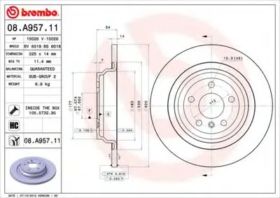 Тормозной диск COATED DISC LINE BREMBO купить