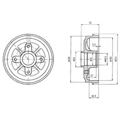 Тормозной барабан DELPHI купить