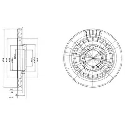 Тормозной диск DELPHI купить