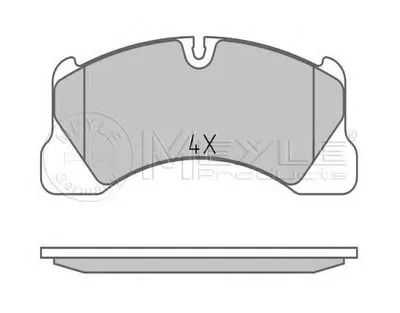 Комплект тормозных колодок, дисковый тормоз PLATINUM PAD MEYLE купить