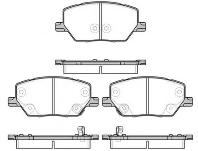 Комплект тормозных колодок, дисковый тормоз REMSA купить