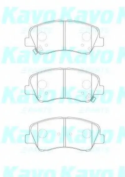 Комплект тормозных колодок, дисковый тормоз MK KASHIYAMA KAVO PARTS купить