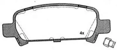 Комплект тормозных колодок, дисковый тормоз RAICAM купить