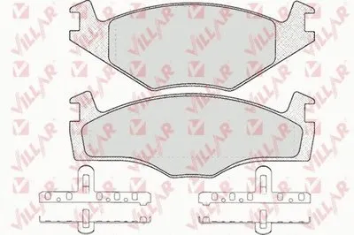 Комплект тормозных колодок, дисковый тормоз VILLAR купить