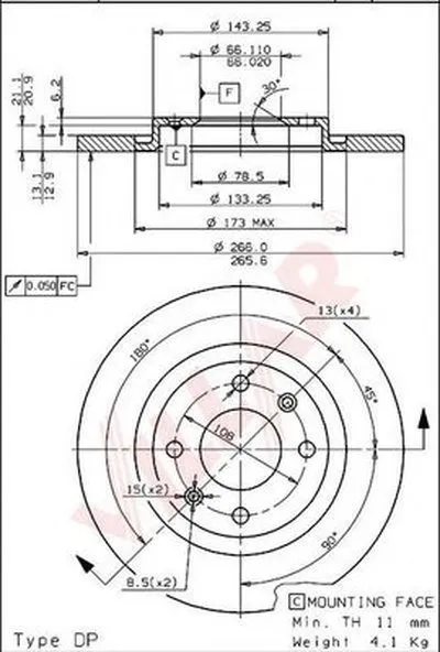 Тормозной диск VILLAR купить