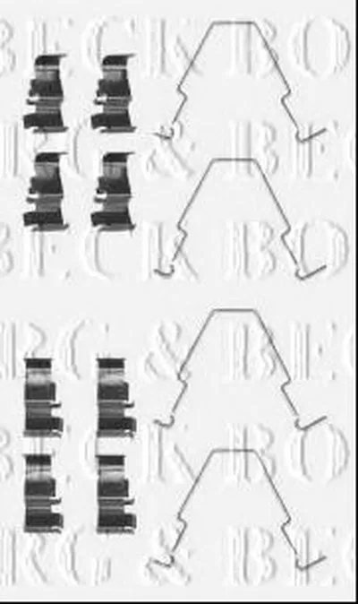 Комплектующие, колодки дискового тормоза BORG & BECK купить