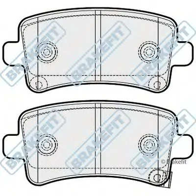 Комплект тормозных колодок, дисковый тормоз Brake Fit APEC braking купить