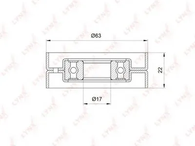 Натяжной ролик, поликлиновой  ремень LYNXauto купить