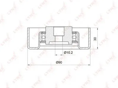 Паразитный / ведущий ролик, поликлиновой ремень LYNXauto купить