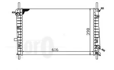Радиатор, охлаждение двигателя LORO купить