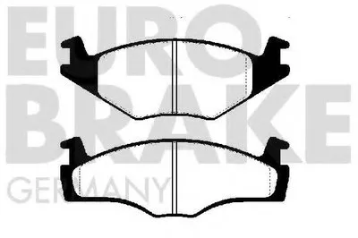 Комплект тормозных колодок, дисковый тормоз EUROBRAKE купить