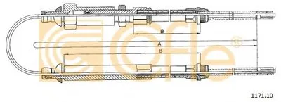 Трос, стояночная тормозная система COFLE купить
