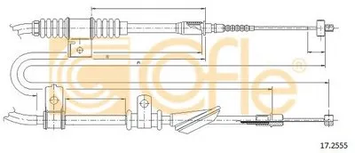 Трос, стояночная тормозная система COFLE купить