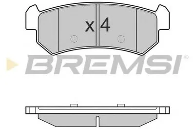 Комплект тормозных колодок, дисковый тормоз BREMSI купить