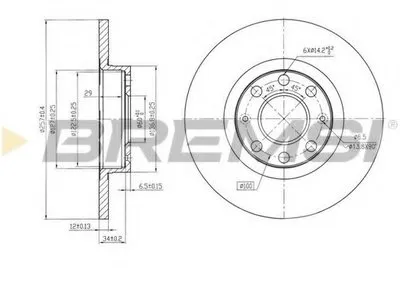 Тормозной диск BREMSI купить