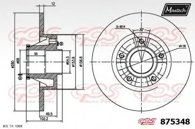 Тормозной диск R+ (Regular Plus) MAXTECH купить