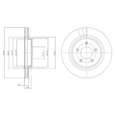 Тормозной диск DELPHI купить
