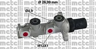 целиндер ручного тормоза METELLI купить