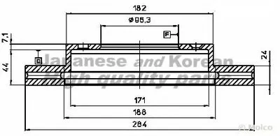 Тормозной диск ASHUKI купить