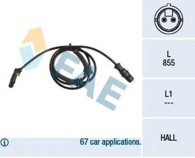 Датчик, частота вращения колеса FAE купить