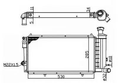 Радиатор, охлаждение двигателя Economy Class NRF купить