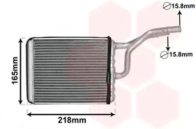Теплообменник, отопление салона VAN WEZEL купить