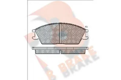 Комплект тормозных колодок, дисковый тормоз R BRAKE купить