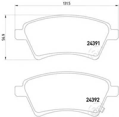 Комплект тормозных колодок, дисковый тормоз HELLA купить