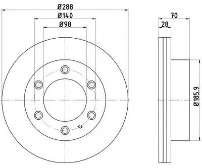 Тормозной диск HELLA купить