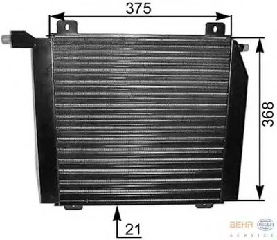 Конденсатор, кондиционер BEHR HELLA SERVICE HELLA купить